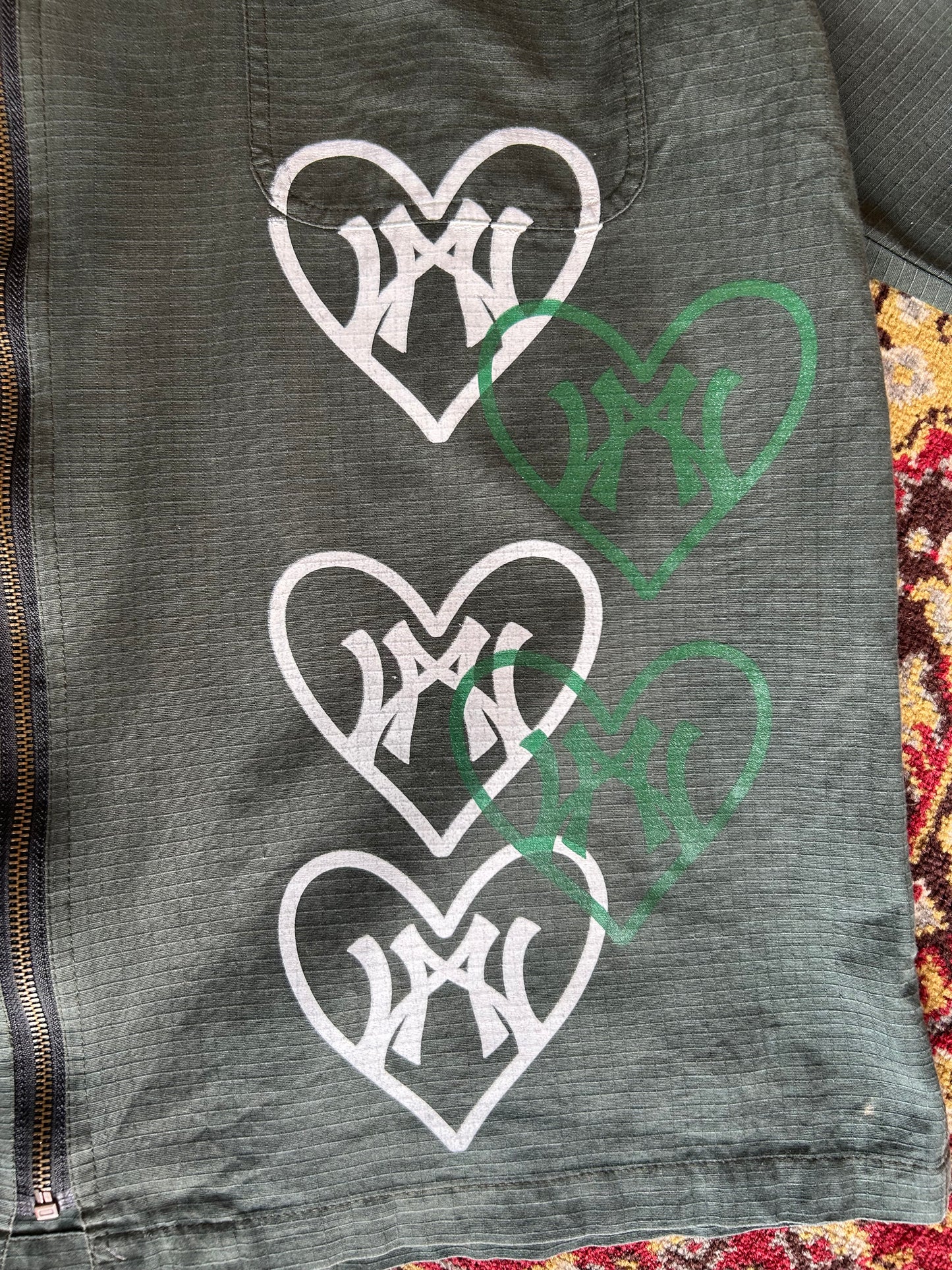 Green work jacket