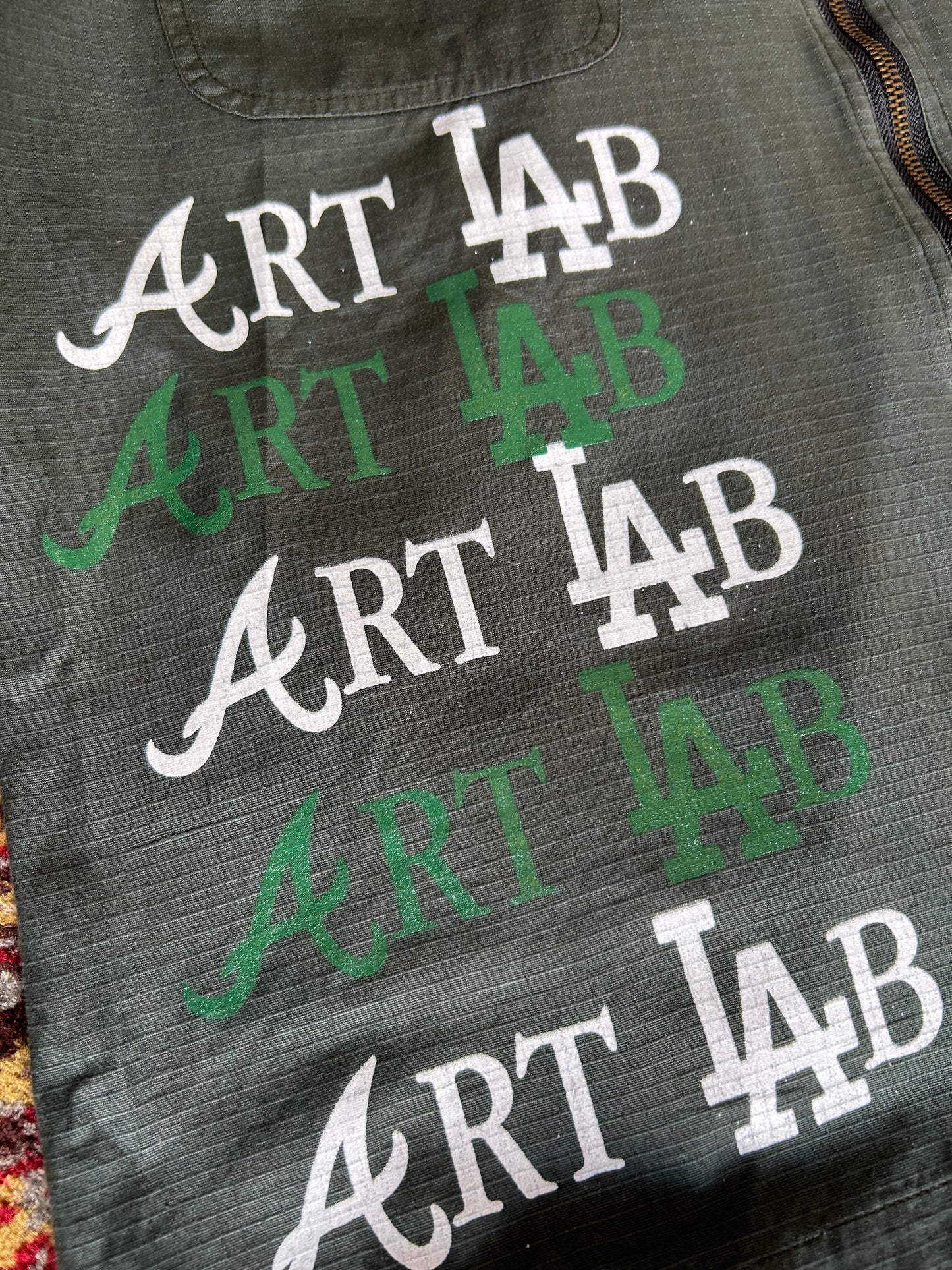 Green work jacket